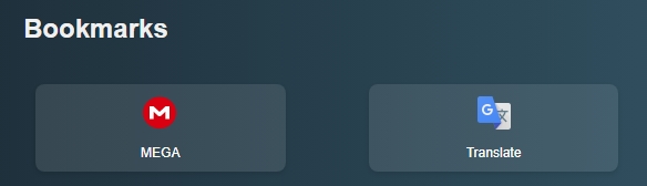 Bookmarks Section