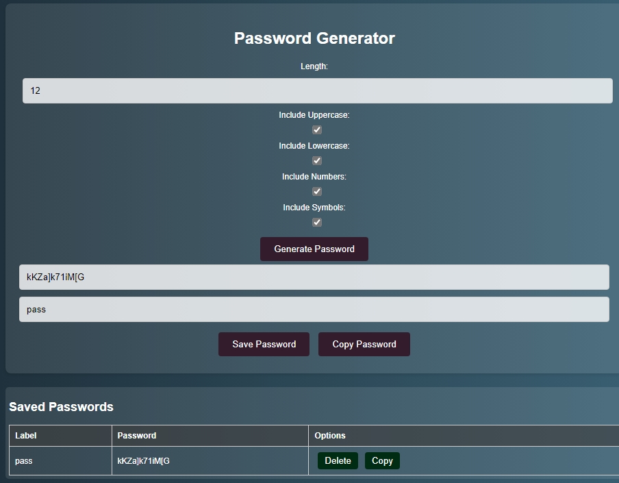 Password Generator